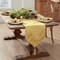 Threadmade Home Poinsettia Elegance Jacquard Holiday Table Runner, Gold - 13"W x 70"L